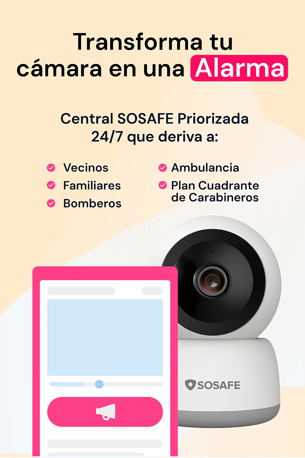 Cámara de Seguridad Interior SOSAFE Full HD