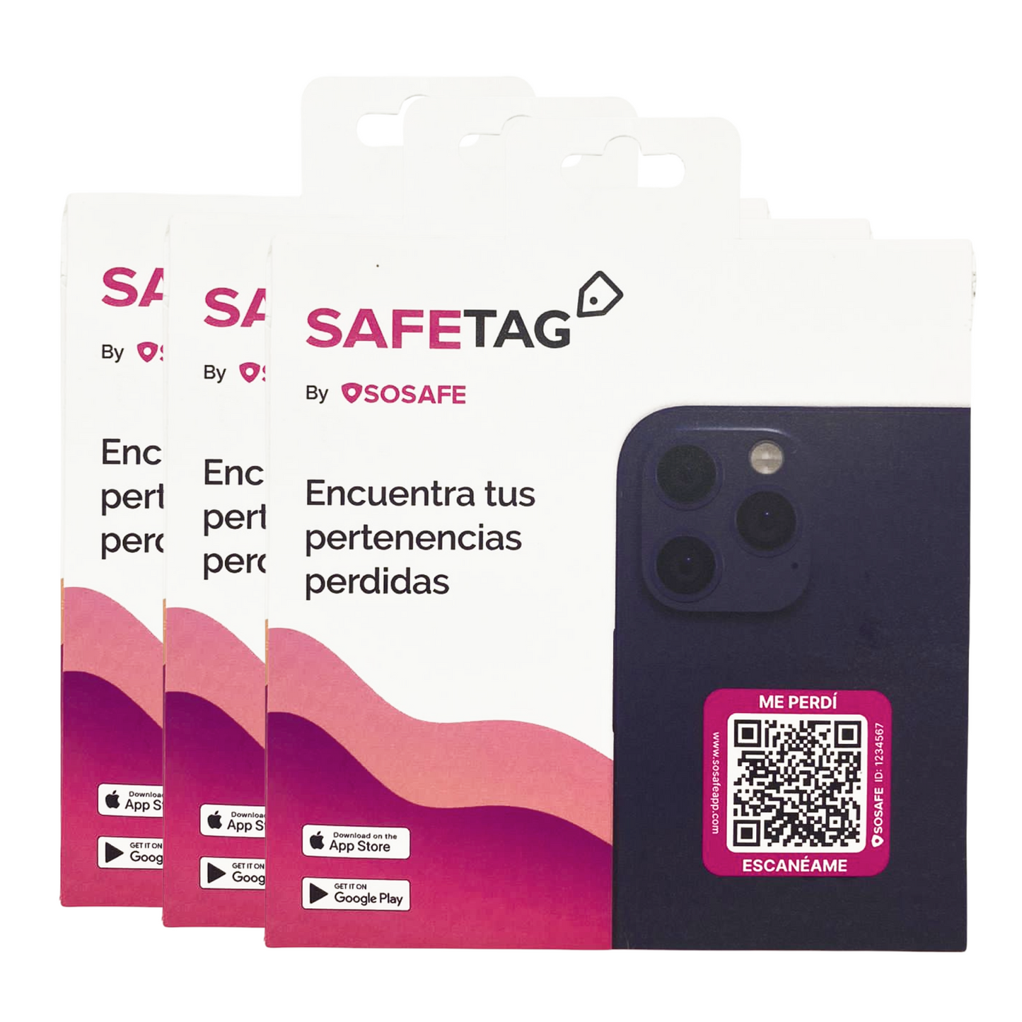 SAFE Tag - 3 Packs de 6 stickers