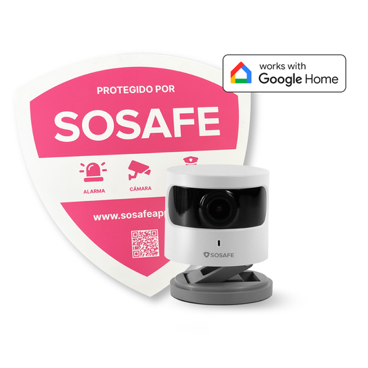Kit Smart Cam + Placa de seguridad SOSAFE